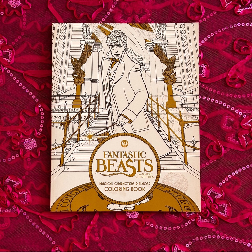 brand new harry potter "fantastic beasts" coloring book
